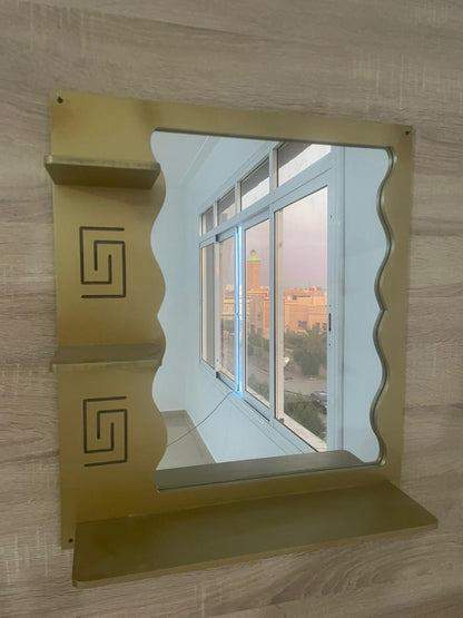 مرآة الحمام + أيات ثلاثية للحائط مجانا